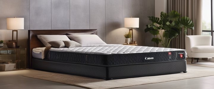 Nolah Evolution Hybrid Mattress on display with layers exposed.