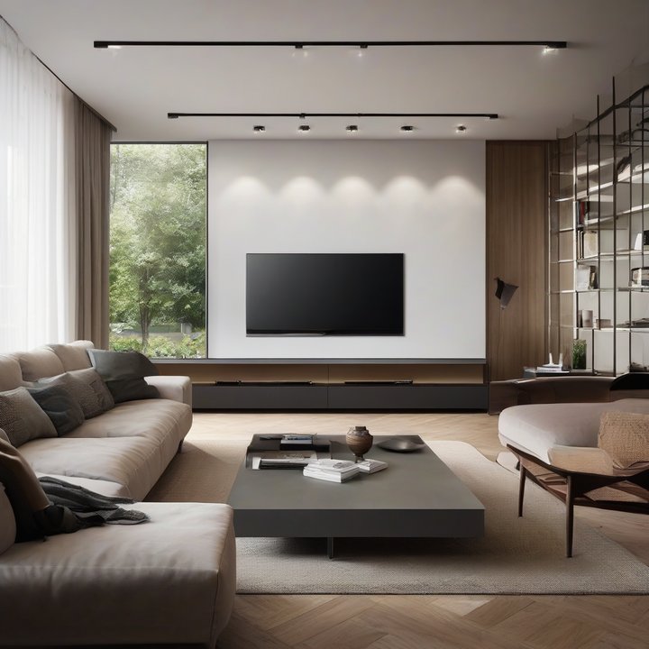 OLED TVs on display at a electronics exhibition showroom.