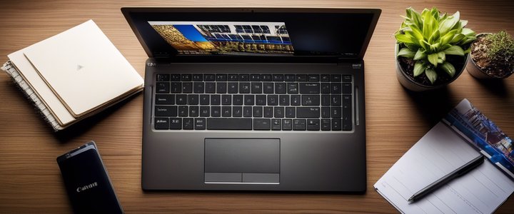 Person holding laptop, comparing computer specs on screen.