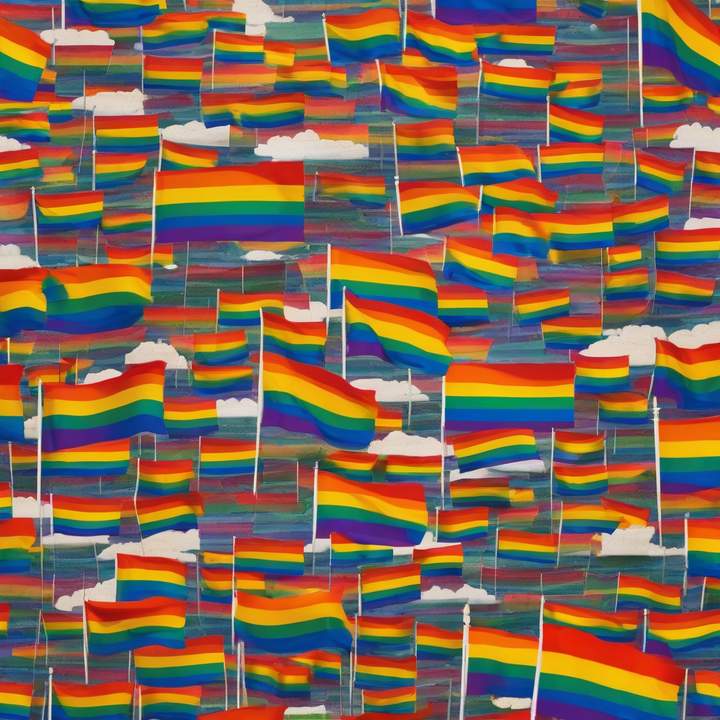 LGBTQ+ archives curator organizes historical documents and memorabilia in a library setting.