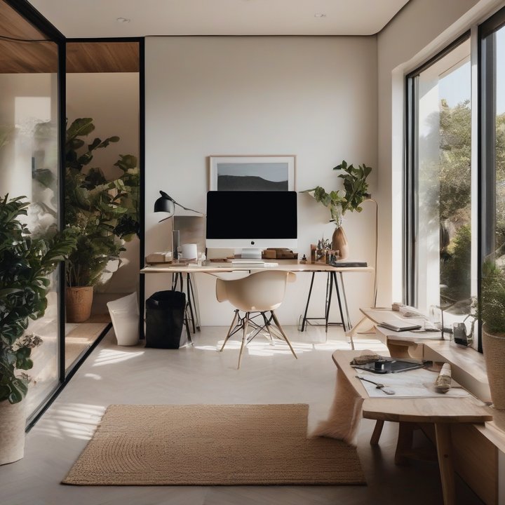 MacBook screen displaying macOS Finder with natural language command input.