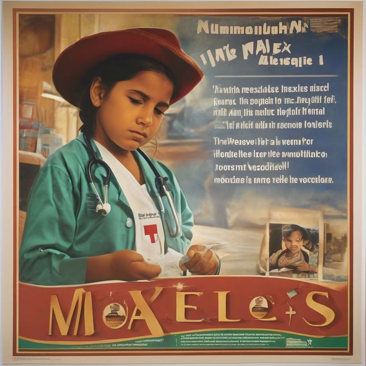 Mexican health workers vaccinate children amidst rising measles cases outbreak.