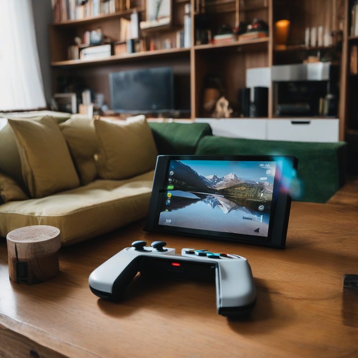 Nintendo Switch 2 controllers on display for testing and review purposes.