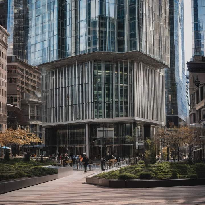 People gathered around digital screens displaying cryptocurrency market trends.