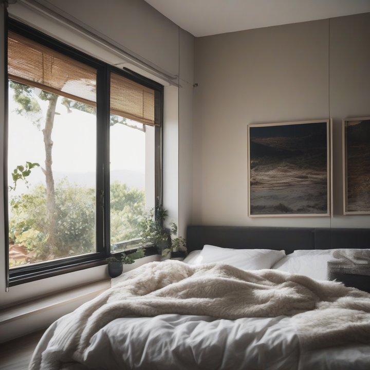 Person sleeping with a device monitoring nighttime breathing patterns.