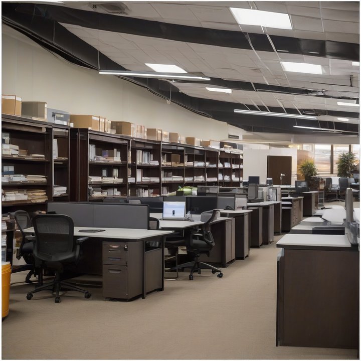 Person working on a computer with legal documents nearby.