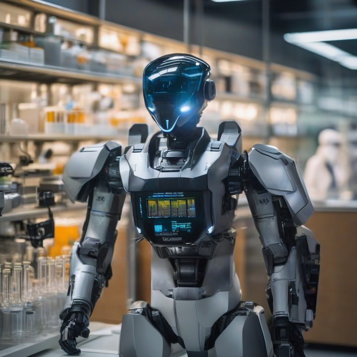 Researchers working on a new AI agent at a computer workstation.