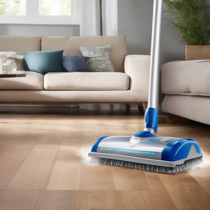 Shark Steam Pickup 3-in-1 Hard Floor Cleaner in use on floor.
