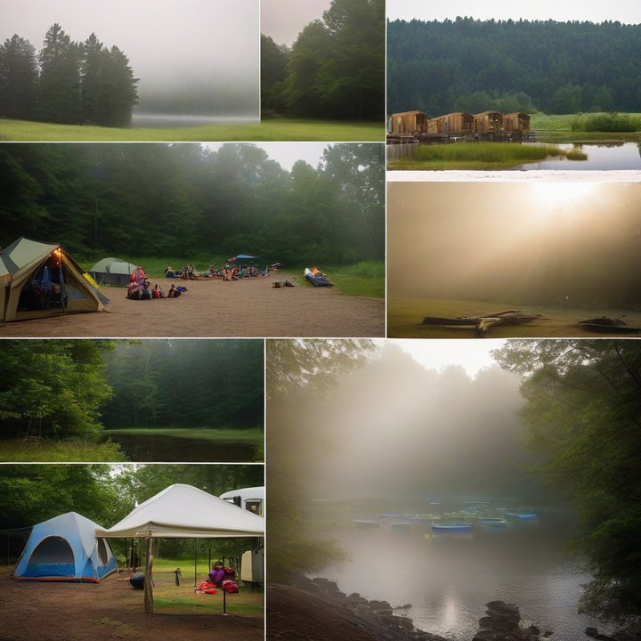 Teens participate in screen-free activities at a summer camp.