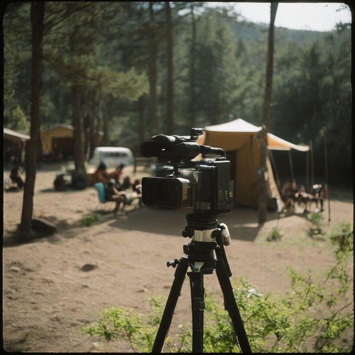 Camp Snap CS-8 camera capturing simple video footage in use.