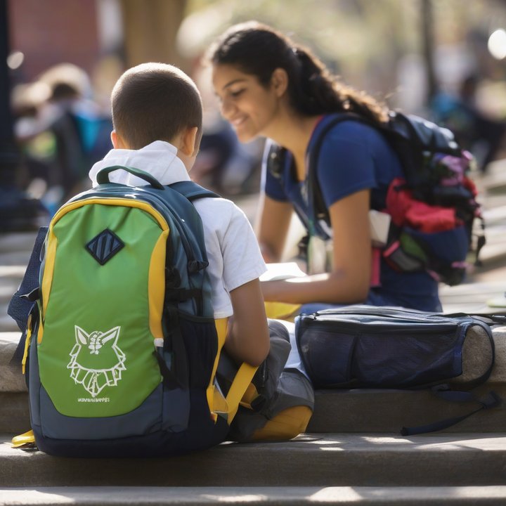 Laptops on display with discounted price tags and back-to-school promotions.