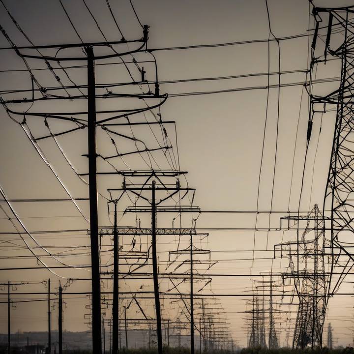 Person standing in front of electrical grid control panel, analyzing data.