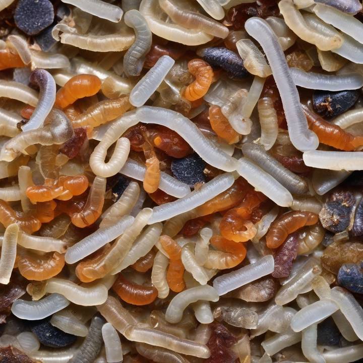 Worms break down plastic in a laboratory setting.